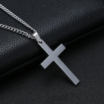 Stainless Steel Cross Pendant Necklace